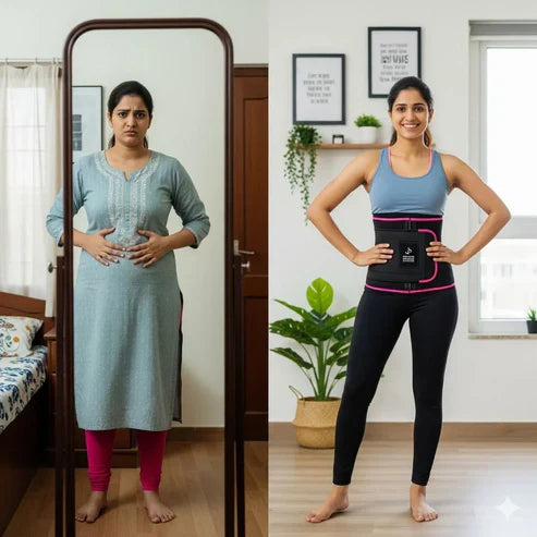 Adjustable Waist Trimmer Belt for Belly Fat & Back Support
