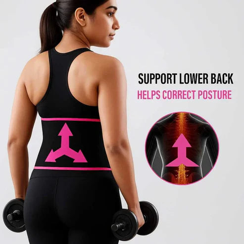 Adjustable Waist Trimmer Belt for Belly Fat & Back Support