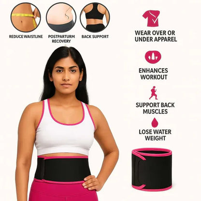 Adjustable Waist Trimmer Belt for Belly Fat & Back Support