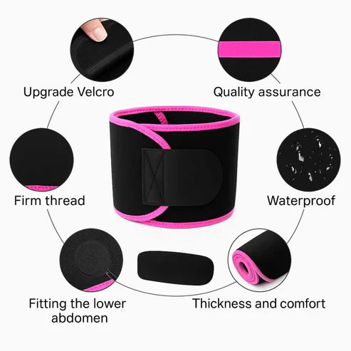 Adjustable Waist Trimmer Belt for Belly Fat & Back Support